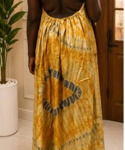 Gold Backless dress